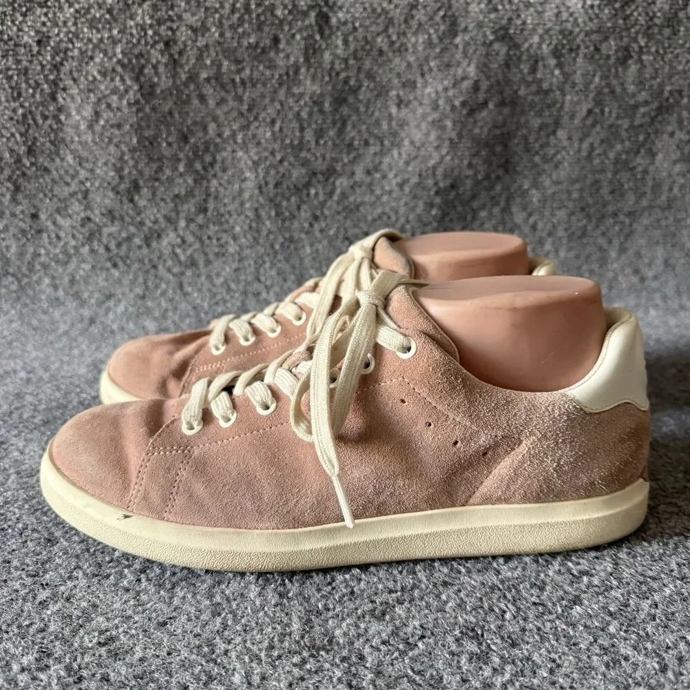 Tory Burch Howell Court Shoes Women’s 9.5 M Dusty Pink Suede Low Lace-Up Sneaker